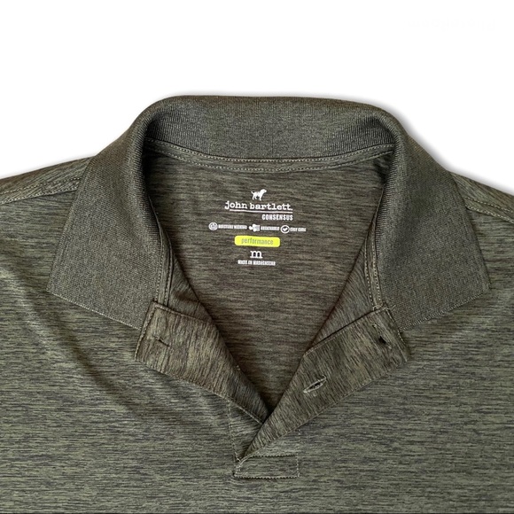 John Bartlett Consensus Olive Performance Polo - Picture 2 of 2